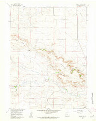 Kessler Gap Wyoming Historical topographic map, 1:24000 scale, 7.5 X 7.5 Minute, Year 1960