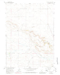 Kessler Gap Wyoming Historical topographic map, 1:24000 scale, 7.5 X 7.5 Minute, Year 1960