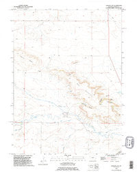 Kessler Gap Wyoming Historical topographic map, 1:24000 scale, 7.5 X 7.5 Minute, Year 1990