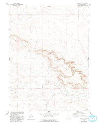 Kessler Gap Wyoming Historical topographic map, 1:24000 scale, 7.5 X 7.5 Minute, Year 1960