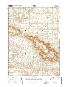 Kessler Gap Wyoming Current topographic map, 1:24000 scale, 7.5 X 7.5 Minute, Year 2015