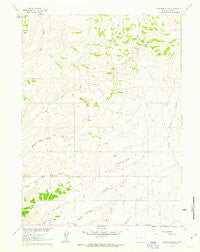 Ketchum Buttes Wyoming Historical topographic map, 1:24000 scale, 7.5 X 7.5 Minute, Year 1961