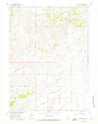 Ketchum Buttes Wyoming Historical topographic map, 1:24000 scale, 7.5 X 7.5 Minute, Year 1961