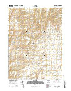 Ketchum Buttes Wyoming Current topographic map, 1:24000 scale, 7.5 X 7.5 Minute, Year 2015