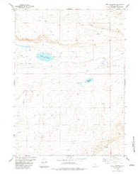 Kindt Reservoir Wyoming Historical topographic map, 1:24000 scale, 7.5 X 7.5 Minute, Year 1983