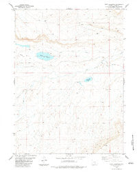 Kindt Reservoir Wyoming Historical topographic map, 1:24000 scale, 7.5 X 7.5 Minute, Year 1983