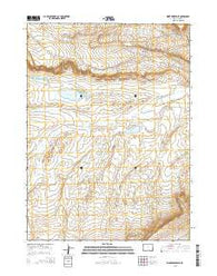 Kindt Reservoir Wyoming Current topographic map, 1:24000 scale, 7.5 X 7.5 Minute, Year 2015
