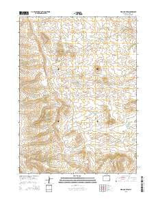 King Mountain Wyoming Current topographic map, 1:24000 scale, 7.5 X 7.5 Minute, Year 2015