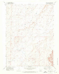 Kinney Spring Wyoming Historical topographic map, 1:24000 scale, 7.5 X 7.5 Minute, Year 1970