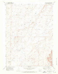 Kinney Spring Wyoming Historical topographic map, 1:24000 scale, 7.5 X 7.5 Minute, Year 1970