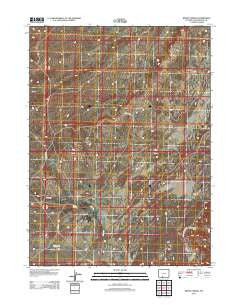 Kinney Spring Wyoming Historical topographic map, 1:24000 scale, 7.5 X 7.5 Minute, Year 2012