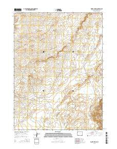 Kinney Spring Wyoming Current topographic map, 1:24000 scale, 7.5 X 7.5 Minute, Year 2015