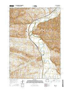 Kirby Wyoming Current topographic map, 1:24000 scale, 7.5 X 7.5 Minute, Year 2015
