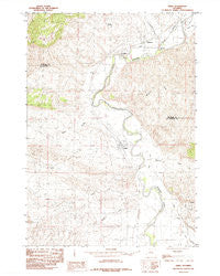 Kirby Wyoming Historical topographic map, 1:24000 scale, 7.5 X 7.5 Minute, Year 1985