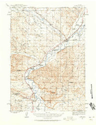 Kirby Wyoming Historical topographic map, 1:62500 scale, 15 X 15 Minute, Year 1945