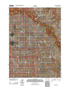 Kirtley Wyoming Historical topographic map, 1:24000 scale, 7.5 X 7.5 Minute, Year 2012