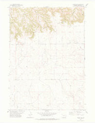 Kirtley SW Wyoming Historical topographic map, 1:24000 scale, 7.5 X 7.5 Minute, Year 1978