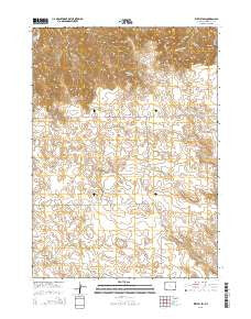 Kirtley SW Wyoming Current topographic map, 1:24000 scale, 7.5 X 7.5 Minute, Year 2015