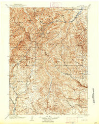 Kirwin Wyoming Historical topographic map, 1:125000 scale, 30 X 30 Minute, Year 1906