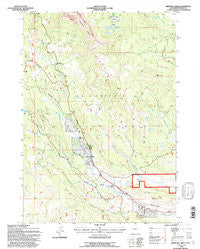 Kisinger Lakes Wyoming Historical topographic map, 1:24000 scale, 7.5 X 7.5 Minute, Year 1991