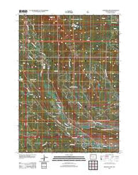 Kisinger Lakes Wyoming Historical topographic map, 1:24000 scale, 7.5 X 7.5 Minute, Year 2012