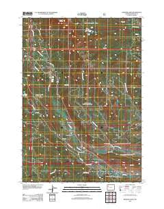 Kisinger Lakes Wyoming Historical topographic map, 1:24000 scale, 7.5 X 7.5 Minute, Year 2012