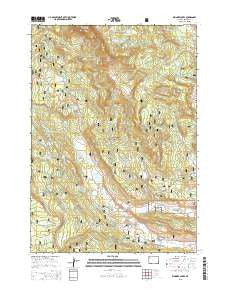 Kisinger Lakes Wyoming Current topographic map, 1:24000 scale, 7.5 X 7.5 Minute, Year 2015