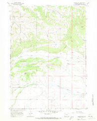 Kismet Peak Wyoming Historical topographic map, 1:24000 scale, 7.5 X 7.5 Minute, Year 1967