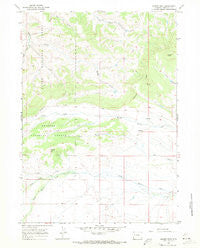 Kismet Peak Wyoming Historical topographic map, 1:24000 scale, 7.5 X 7.5 Minute, Year 1967