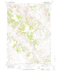 Kline Draw Wyoming Historical topographic map, 1:24000 scale, 7.5 X 7.5 Minute, Year 1971