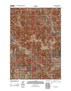 Kline Draw Wyoming Historical topographic map, 1:24000 scale, 7.5 X 7.5 Minute, Year 2012