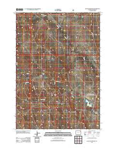 Klodt Reservoir Wyoming Historical topographic map, 1:24000 scale, 7.5 X 7.5 Minute, Year 2012