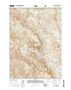 Klodt Reservoir Wyoming Current topographic map, 1:24000 scale, 7.5 X 7.5 Minute, Year 2015
