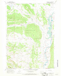 Klondike Hill Wyoming Historical topographic map, 1:24000 scale, 7.5 X 7.5 Minute, Year 1967