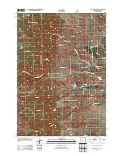 Klondike Ranch Wyoming Historical topographic map, 1:24000 scale, 7.5 X 7.5 Minute, Year 2012