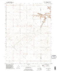Klutz Canyon Wyoming Historical topographic map, 1:24000 scale, 7.5 X 7.5 Minute, Year 1990