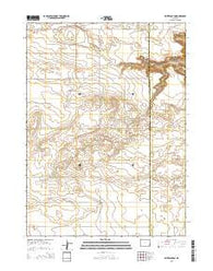 Klutz Canyon Wyoming Current topographic map, 1:24000 scale, 7.5 X 7.5 Minute, Year 2015