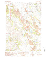Kruger Lake Wyoming Historical topographic map, 1:24000 scale, 7.5 X 7.5 Minute, Year 1984