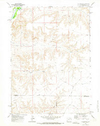 La Barge SE Wyoming Historical topographic map, 1:24000 scale, 7.5 X 7.5 Minute, Year 1969