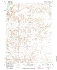 La Barge SE Wyoming Historical topographic map, 1:24000 scale, 7.5 X 7.5 Minute, Year 1969