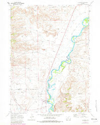 La Barge Wyoming Historical topographic map, 1:24000 scale, 7.5 X 7.5 Minute, Year 1969