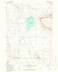 La Grange Wyoming Historical topographic map, 1:24000 scale, 7.5 X 7.5 Minute, Year 1960