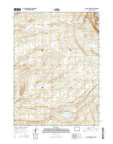 La Marsh Creek East Wyoming Current topographic map, 1:24000 scale, 7.5 X 7.5 Minute, Year 2015