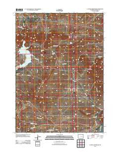 La Prele Reservoir Wyoming Historical topographic map, 1:24000 scale, 7.5 X 7.5 Minute, Year 2012