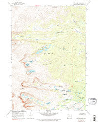 Lake Angeline Wyoming Historical topographic map, 1:24000 scale, 7.5 X 7.5 Minute, Year 1967