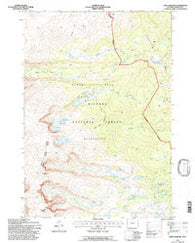 Lake Angeline Wyoming Historical topographic map, 1:24000 scale, 7.5 X 7.5 Minute, Year 1993