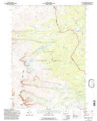 Lake Angeline Wyoming Historical topographic map, 1:24000 scale, 7.5 X 7.5 Minute, Year 1993