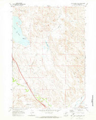 Lake De Smet East Wyoming Historical topographic map, 1:24000 scale, 7.5 X 7.5 Minute, Year 1970