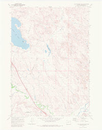 Lake De Smet East Wyoming Historical topographic map, 1:24000 scale, 7.5 X 7.5 Minute, Year 1970