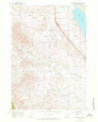 Lake De Smet West Wyoming Historical topographic map, 1:24000 scale, 7.5 X 7.5 Minute, Year 1967